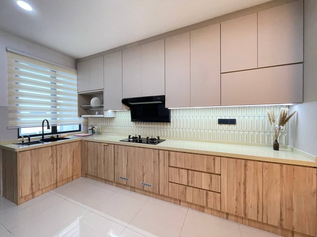 kabinet dapur formica vs melamine