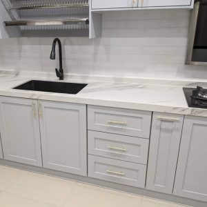 kabinet dapur quartz tabletop