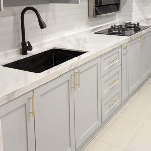 kabinet dapur quartz tabletop