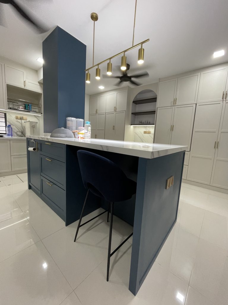 kabinet dapur island mdf