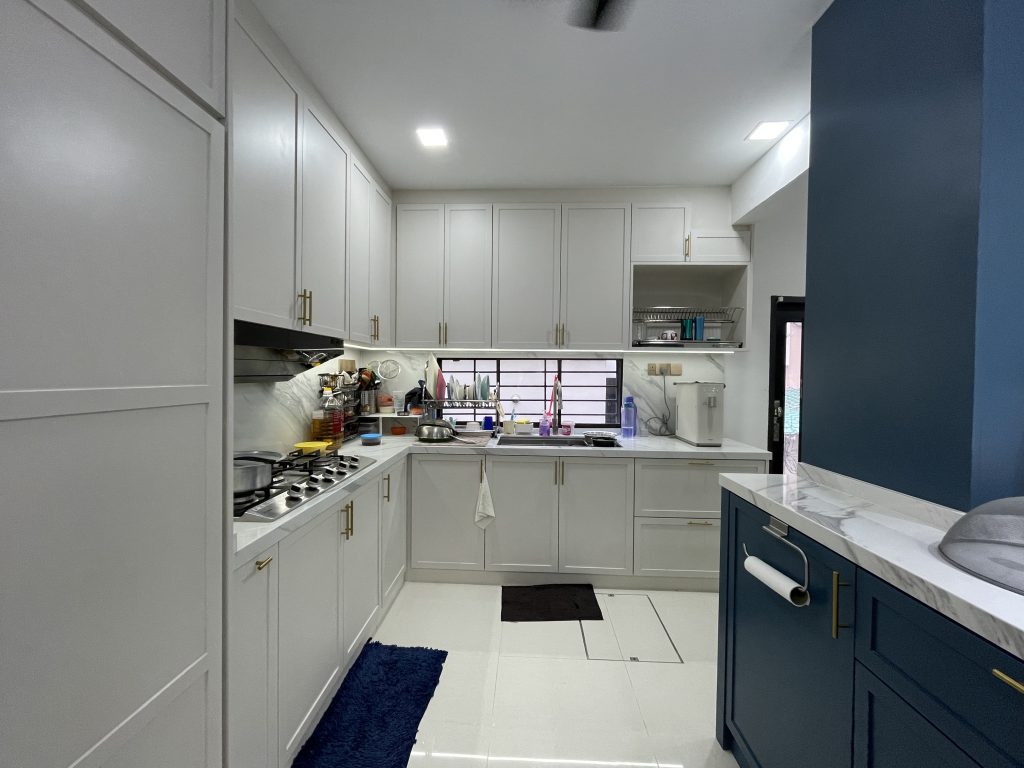 kabinet dapur mdf L shape